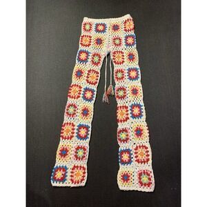 Hot & Delicious Granny Square High Waist Crochet Pants‎ Size Small